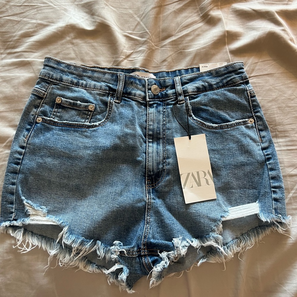 Zara denim shorts,size:38,us size:6